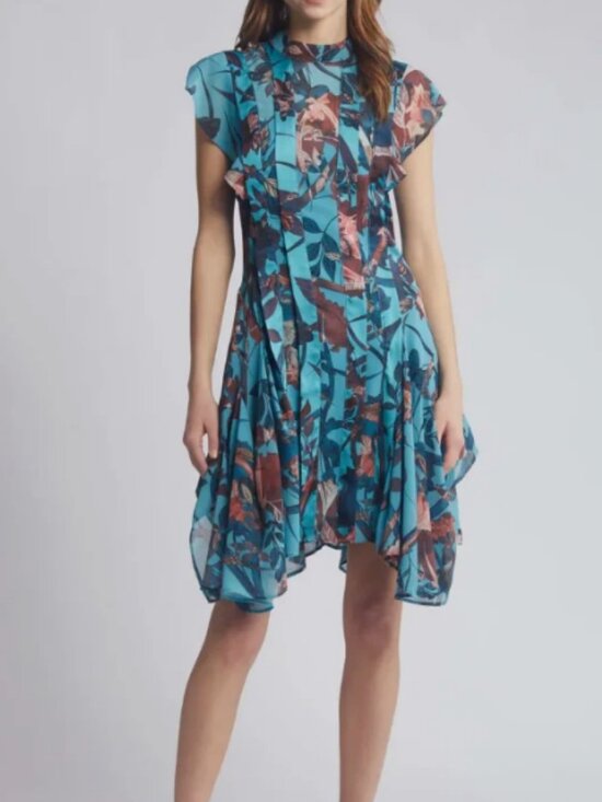 All Saints Dresses & Skirts - ALLSAINTS Fleur Batu Handkerchief Hem Dress MSRP$329 Timeless Elegance